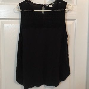 H&M Black Tank Size L